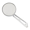 Mini-Round aluminum mirror. Chrome, short stem, L&R - 65-UP H-D
