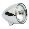 Classic I 5-3/4" headlamp. No visor. Chrome -