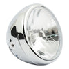 Reno 7" H4 headlamp. No halo ring. Chrome -