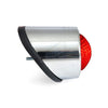 Old School LED taillight, Type 1. Chrome. Clear lens -