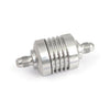 Golan mini fuel filter 4-AN threaded. Clear anodized - MULTIFIT