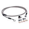 Goodridge brake line front, stainless clear coated - 08-13 FLHT/C/CU ELECTRA GLIDE ABS; 08-13 FLHX ABS