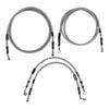 Goodridge brake line front, stainless clear coated - 08-13 FLHR/C ROAD KING (ABS)