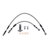 Goodridge brake line rear, stainless clear coated - 08-13 FLST; 08-11(NU) FXCW; 08-13 FXST