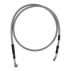 Goodridge brake line front, stainless clear coated - 05-13 Softail FLSTN Deluxe; 13-15 Softail FLS Slim