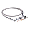 Goodridge brake line front, stainless clear coated - 06-13 FXDI; 06-13 FXDCI