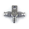 GOODRIDGE T-FITTING WITH 2 HOSE ENDS. SS -