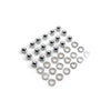 GW, Shovel rocker box top nut kit. Chrome, low crown Acorn - 66-84 SHOVEL (NU)