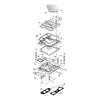 GW, rocker box top bolt kit. Chrome low crown acorn - 84-99 B.T. (excl. Twin Cam); 86-22 XL (NU)