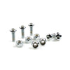 BRAKE ROTOR BOLT KIT, CHROME BUTTON - 84-23 B.T.; 84-22(NU)XL. With laced wheels