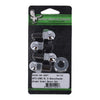 GW, rocker shaft end plug set. Acorn style. Chrome - 71-84 Shovelhead; 71-85 XL (NU)