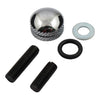 Seat thumb screw kit 1/4-28. No tab cover - Most 73-95 H-D models (NU)