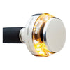 Motogadget, mo.blaze disc LED turn signal. Polished, right -