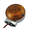Turn signal assembly. Front. Amber lens. Chrome - 86-15 FLT/Touring (excl. FLHX, FLHRS); 16-22 FLHR/C; 2023 FLHFB Electra Glide Highway King (NU)