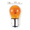 Light bulb 12-Volt. Dual filament. Amber -