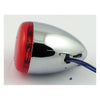 Chris, bullet turn signal. Chrome. Red lens -