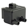 Blue Streak, OEM style single fire coil. 12V, 0.5 ohm - 00-06 Softail; 99-05 Dyna; 02-06 FLT; 04-06 XL. (Single fire, carbureted) (NU)