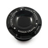 Rough Crafts, 96-up Groove gas cap. Black - 96-18 H-D (NU)
