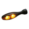 Kellermann. Micro 1000 Dark turn signal. Black. Front & rear -