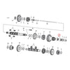 Needle bearing, mainshaft 5th gear - 91-06(NU)5-sp B.T.; 91-21 XL; 08-12(NU)XR1200