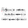 NUT, TRANSM. PULLEY - 93-06 Softail, FLT; 93-05 Dyna; 93-22 XL; 08-12 XR1200 (NU)