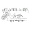 THRUST WASHERS MAINSHAFT RIGHT .0905INCH - L84-90 4-SP XL