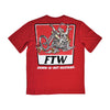 Down-n-Out Gettin Fried t-shirt red - Size L