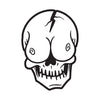 Down-n-Out Skull Boob sticker - 7,62 x 11,43 cm