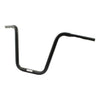 Fehling 1-1/4" Apehanger 16" Rise black - 82-22 H-D (excl. 08-22 e-throttle & 88-11 Springers) with 1.25" I.D. risers (NU)