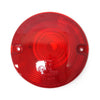 Replacement turn signal lens. Flat lens. Red - 86-21 H-D (with flat lens turn signals)