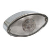 Cateye LED taillight. Chrome. Clear lens - Universal