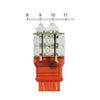 SuperFlux #194 LED miniature bulb. Red light, glass base -