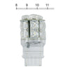 SuperFlux #194 LED miniature bulb. White light, glass base -