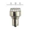 Turn signal LED bulb, BAY15S socket. Amber light emitting -