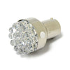 Turn signal LED bulb, BAY15S socket. White light emitting -