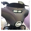 Custom Dynamics, Batwing turn signal vent insert. Black - 14-23 FLH Touring with Batwing fairing (incl. CVO's)