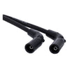 Blue Streak, XXX spark plug wire set. Black, white print - 09-16 Touring (NU)