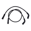 Blue Streak, XXX spark plug wire set. Black, white print - 09-16 Touring (NU)