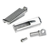 Biltwell, Sanderson foot pegs. Polished stainless - All traditional H-D male mount. (Excl. rider/passenger on: 18-23 Softails; 20-21 Livewire. Excl. rider location on: 15-20 XG; 10-22 XL1200X/XS; 11-20 XL1200C; 12-16 XL1200V)