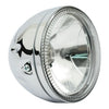 Skyline, 5-3/4" H4 headlamp. Side mount. Chrome -