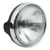 LTD style 7" H4 headlamp. Side mount. Black -