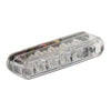 Shorty LED taillight. Horizontal use. Clear lens -