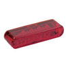 Shorty LED taillight. Horizontal use. Red lens -