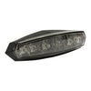 Overdrive mini LED taillight. Smoke lens. Silver insert -