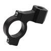 CNC mirror clamp 10mm threaded. Black - Universal for 1" / 25.4mm diameter handlebars