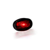 NY Oval, taillight. Black. Red lens - Universal