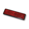 Universal B-Seen reflector. Rectangular. 94x28mm. Red -