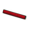 Universal B-Seen reflector. Rectangular. 100x13mm. Red -
