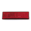Universal B-Seen reflector. Rectangular. 90x25mm. Red -