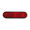 Universal B-Seen reflector. Rectangular/round corners. Red -